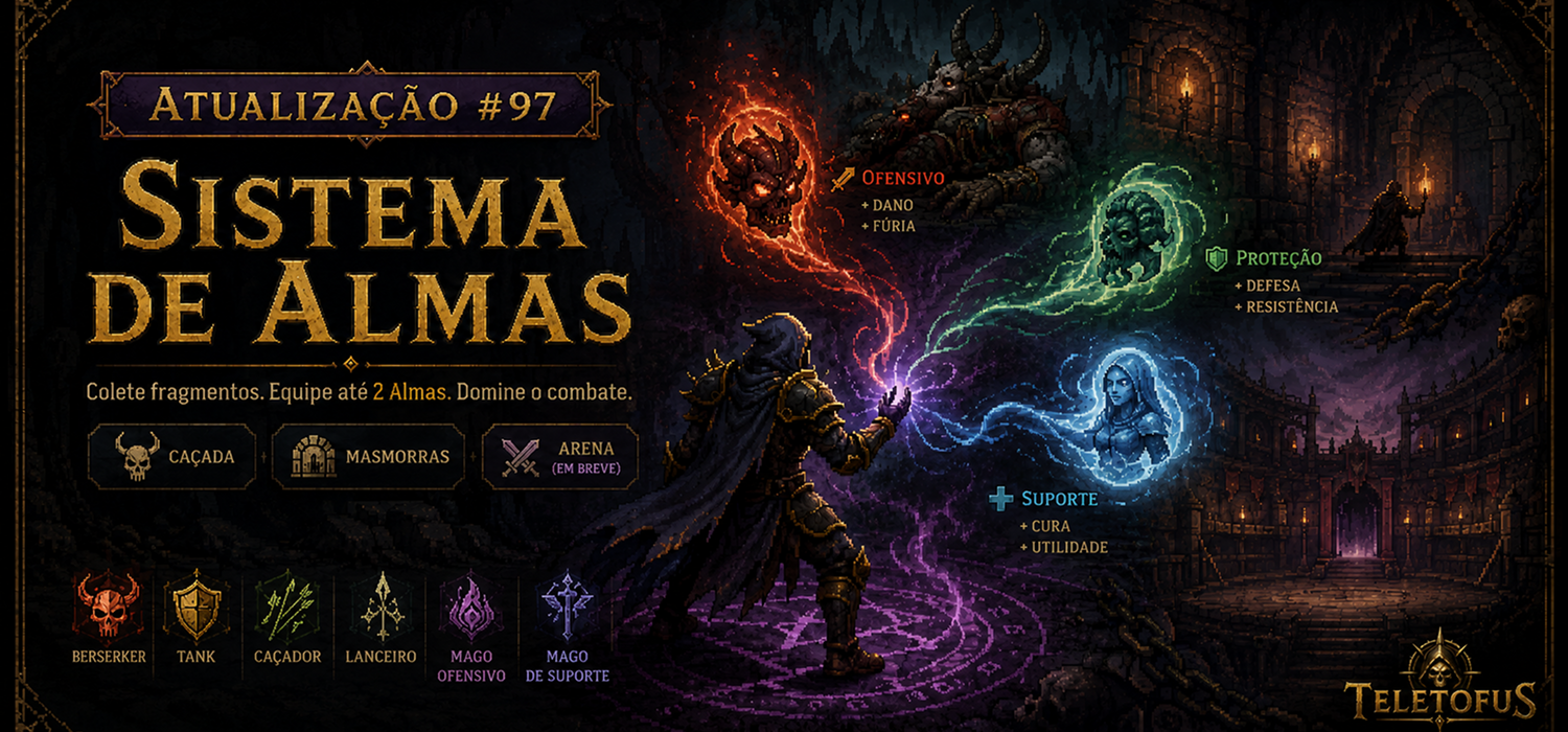✨ Atualização #97 do Teletofus: Sistema de Almas