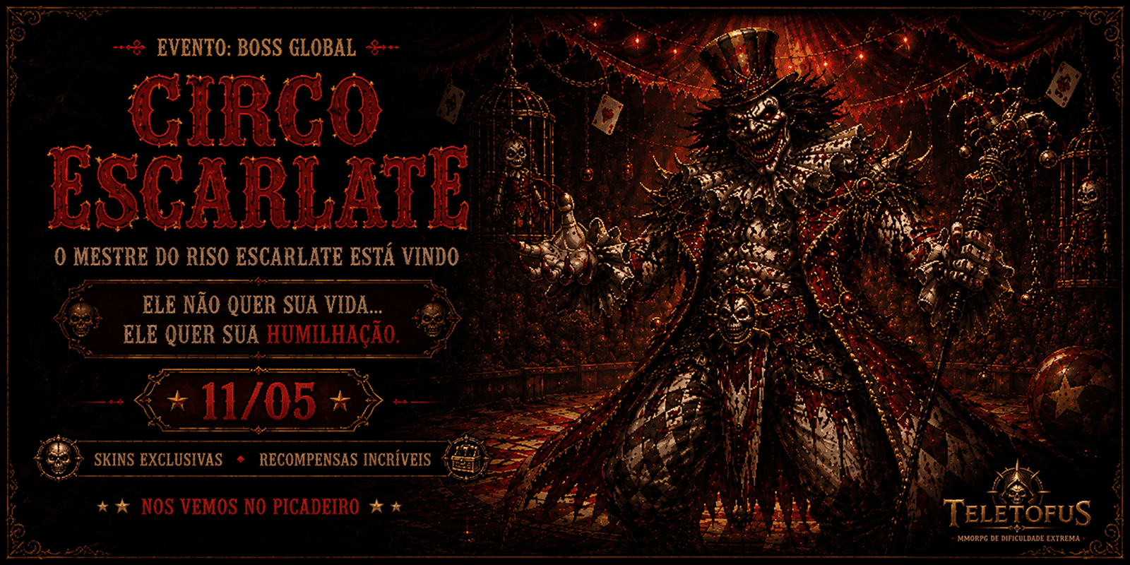 🎪 O CIRCO ESCARLATE CHEGOU AO TELETOFUS