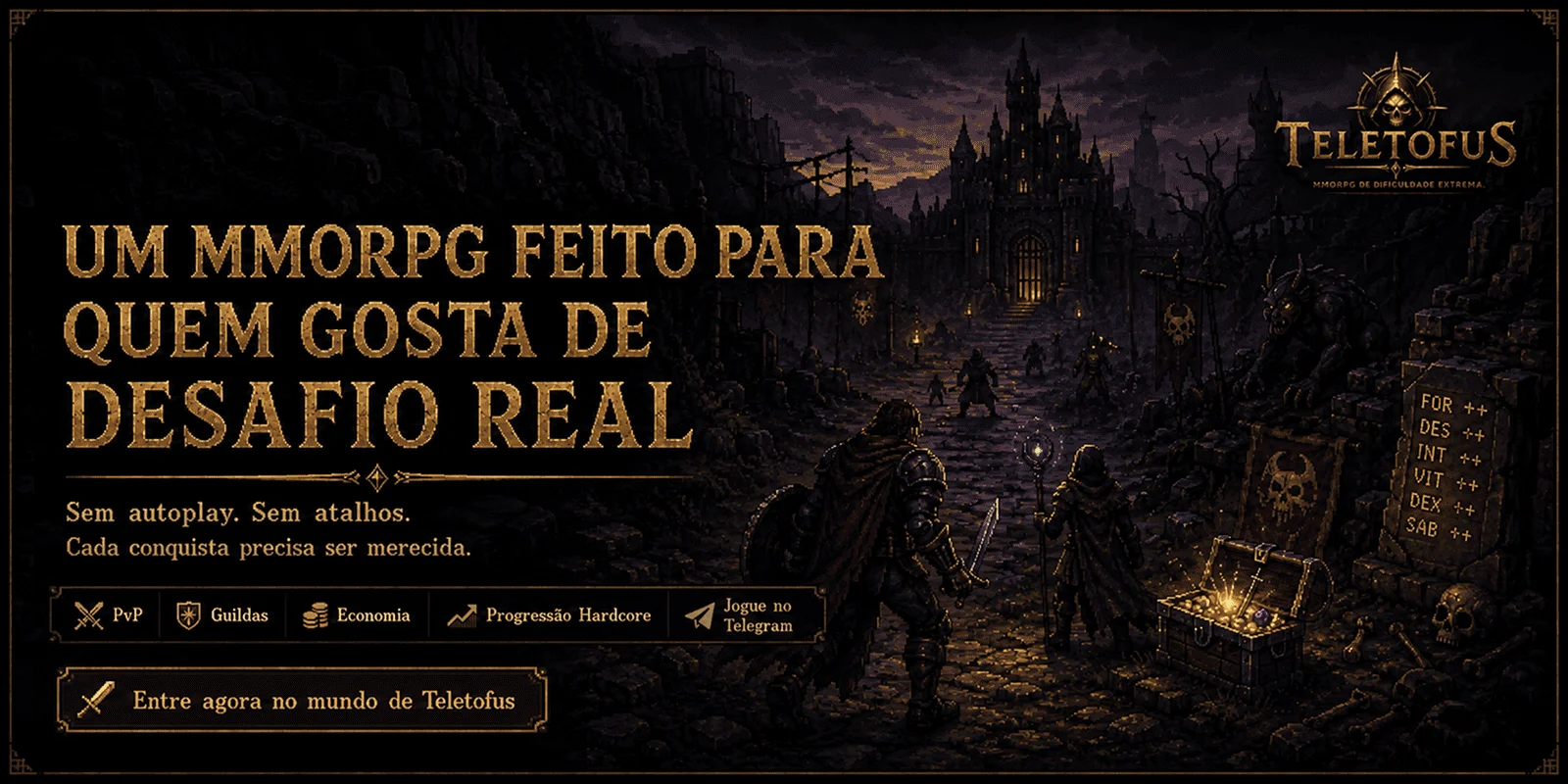 Teletofus — Um MMORPG Brutal para Quem Gosta de Desafio Real