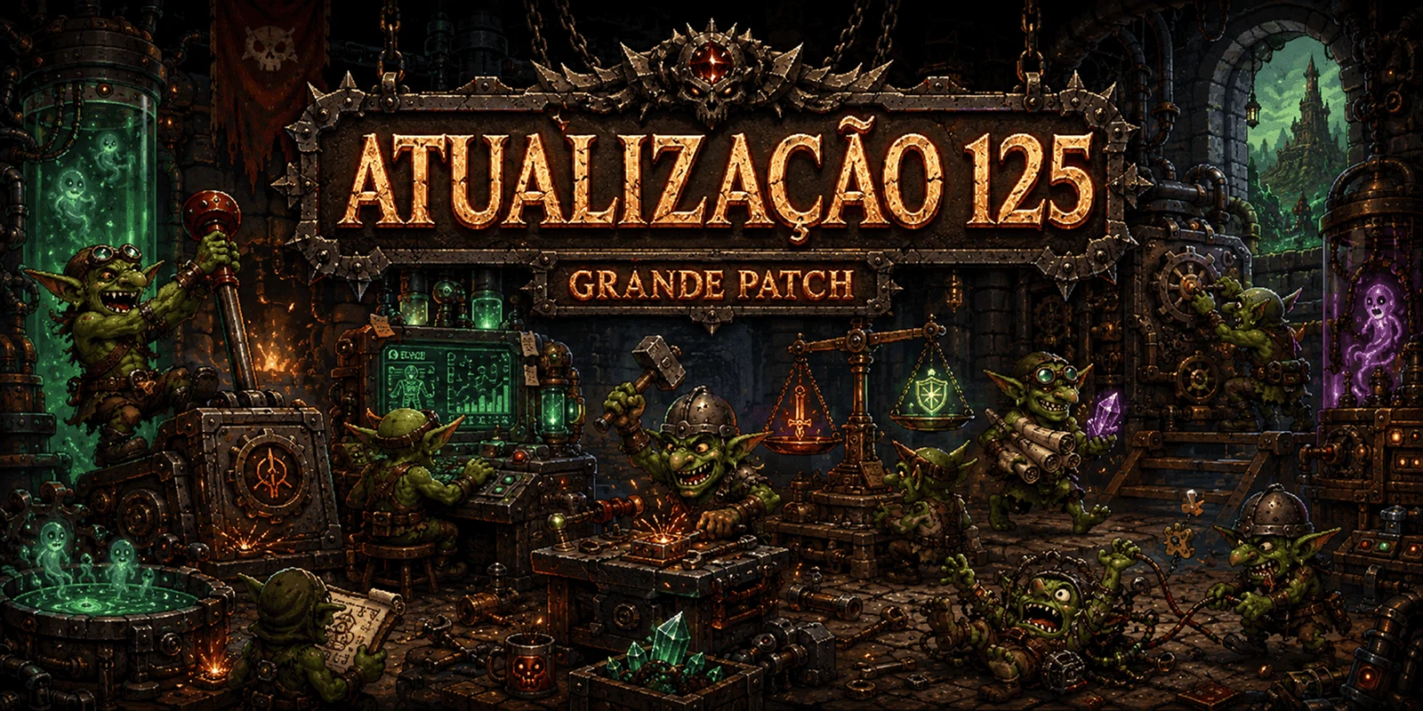 Atualização  125: Mais Estabilidade, Balanceamento e Recompensas nas Caçadas
