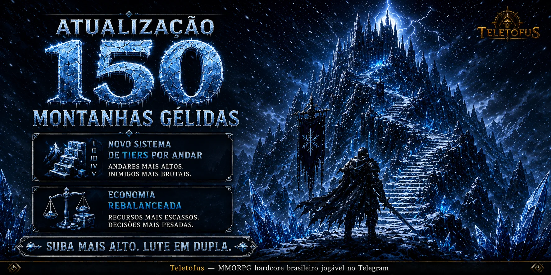 Atualização 150: Caçada Dupla nas Montanhas Gélidas reformulada