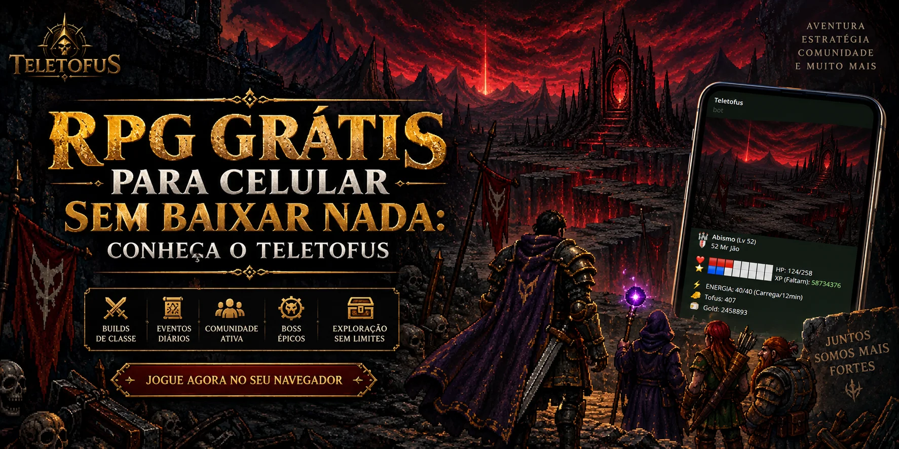 RPG grátis para celular sem baixar nada: conheça o Teletofus
