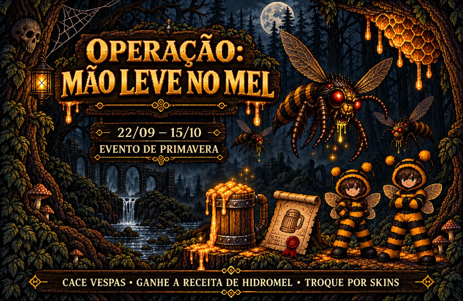 Operação: Mão Leve no Mel — Evento de Primavera chegou ao Teletofus
