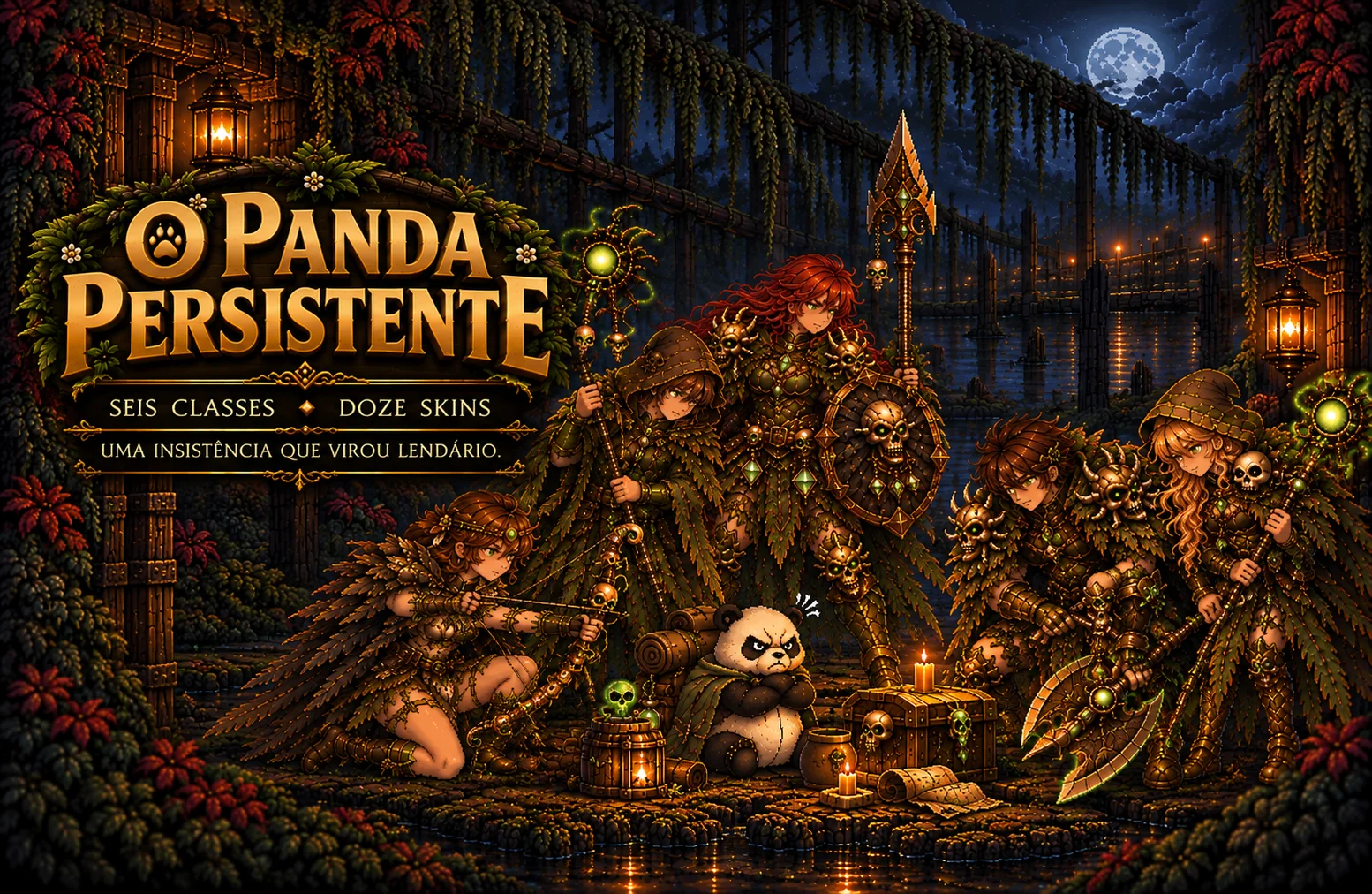 O Panda Persistente: coleção de 12 skins no Teletofus